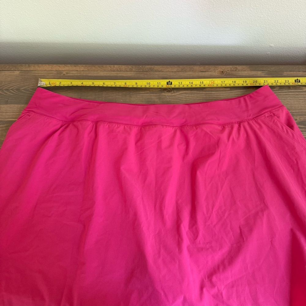 Lands End‎ Womens 26W Bright Pink Athletic Outdoors Skort Skirt Pockets - Picture 5 of 6
